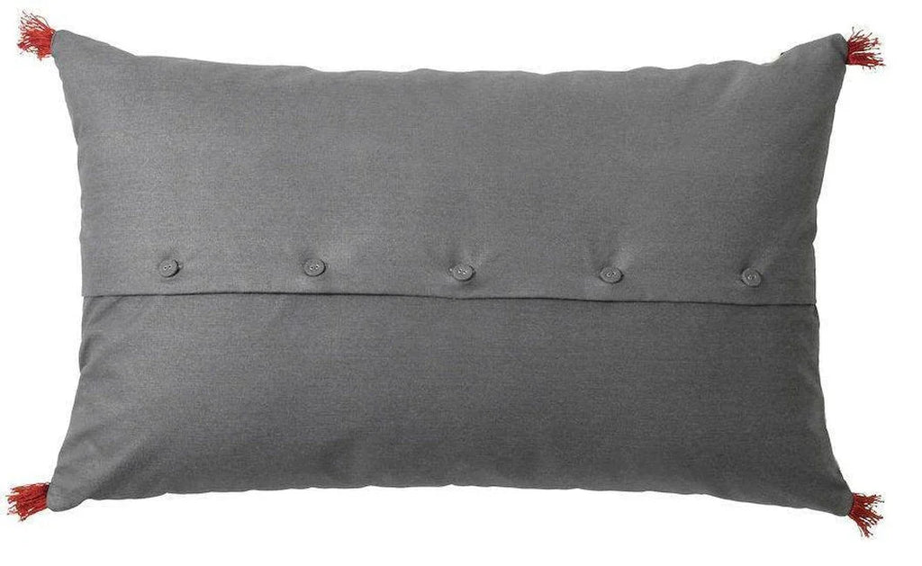 Canvello Swedish Embroidered Throw Pillows - 16x26, detail shot - House Of Avana