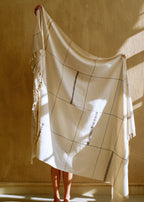 Nadi Hand-loomed Cotton Throw, front view - House Of Avana