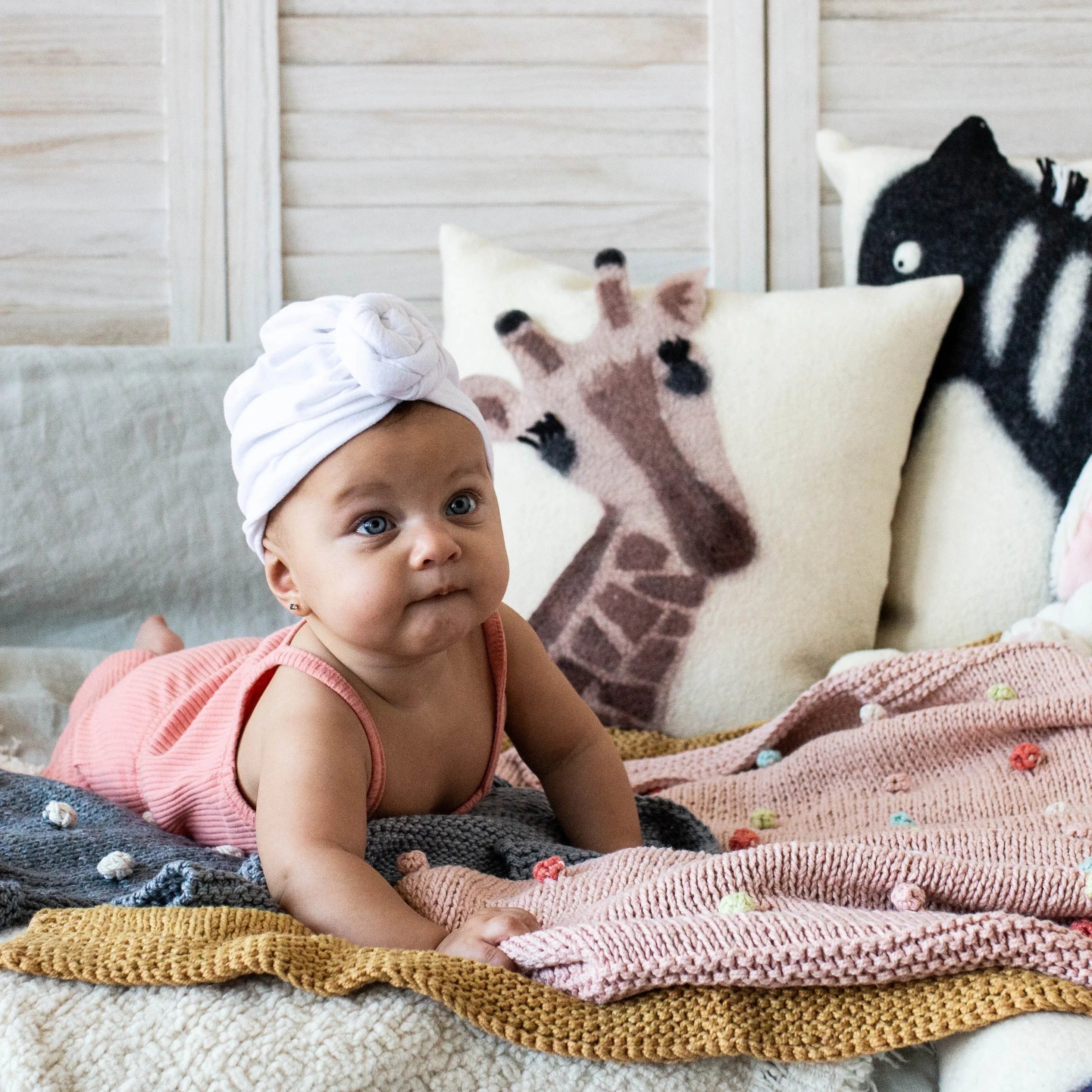 Animal Jungle Giraffe Wool Throw Pillow - House Of Avana