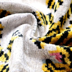 Canvello Handmade Designer Tiger Throw Pillow Down Filled - 16"x24", angled view - House Of Avana