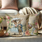 Throw Pillow Covers - Retro Romantic Pink Set