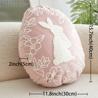 Throw Pillow - Embroidered Velvet Easter