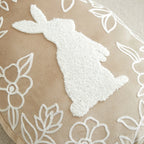 Throw Pillow - Embroidered Velvet Easter
