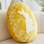 Throw Pillow - Embroidered Velvet Easter