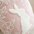 Throw Pillow - Embroidered Velvet Easter