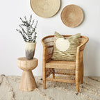 Full Moon Throw Pillow, top view - House Of Avana