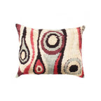 Canvello Decorative Velvet Ikat Throw Pillow - 16" X 20", front view - House Of Avana
