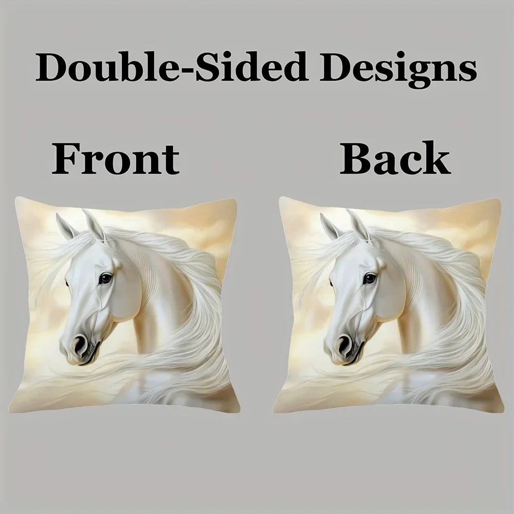 Throw Pillows - Plush White Vintage