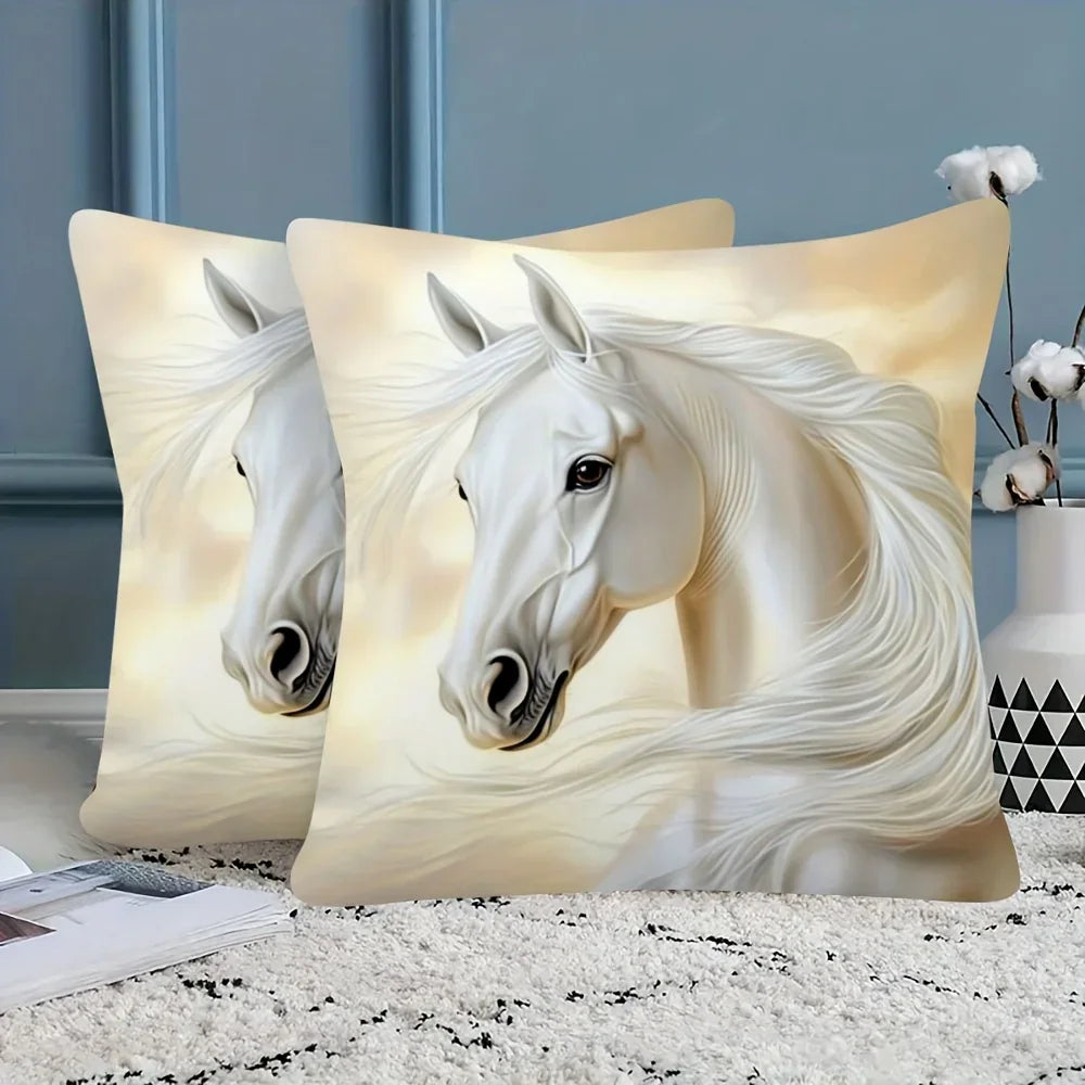 Throw Pillows - Plush White Vintage