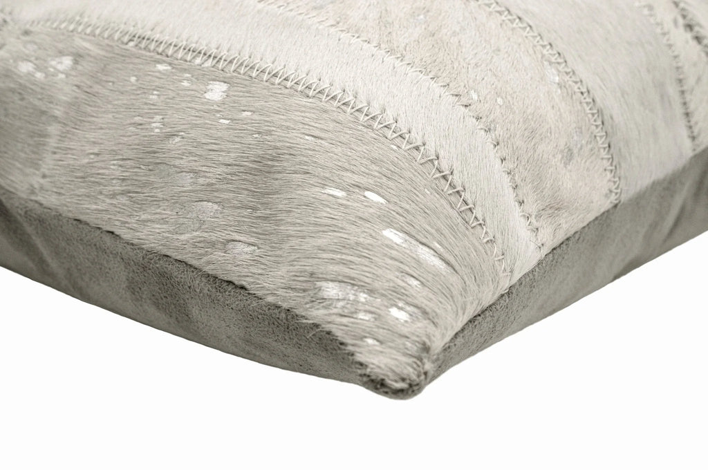 Canvello Genuine Cowhide Leather Decorative Throw Pillows - Handmade Patchwork Boho Accent Pillows for... - House Of Avana