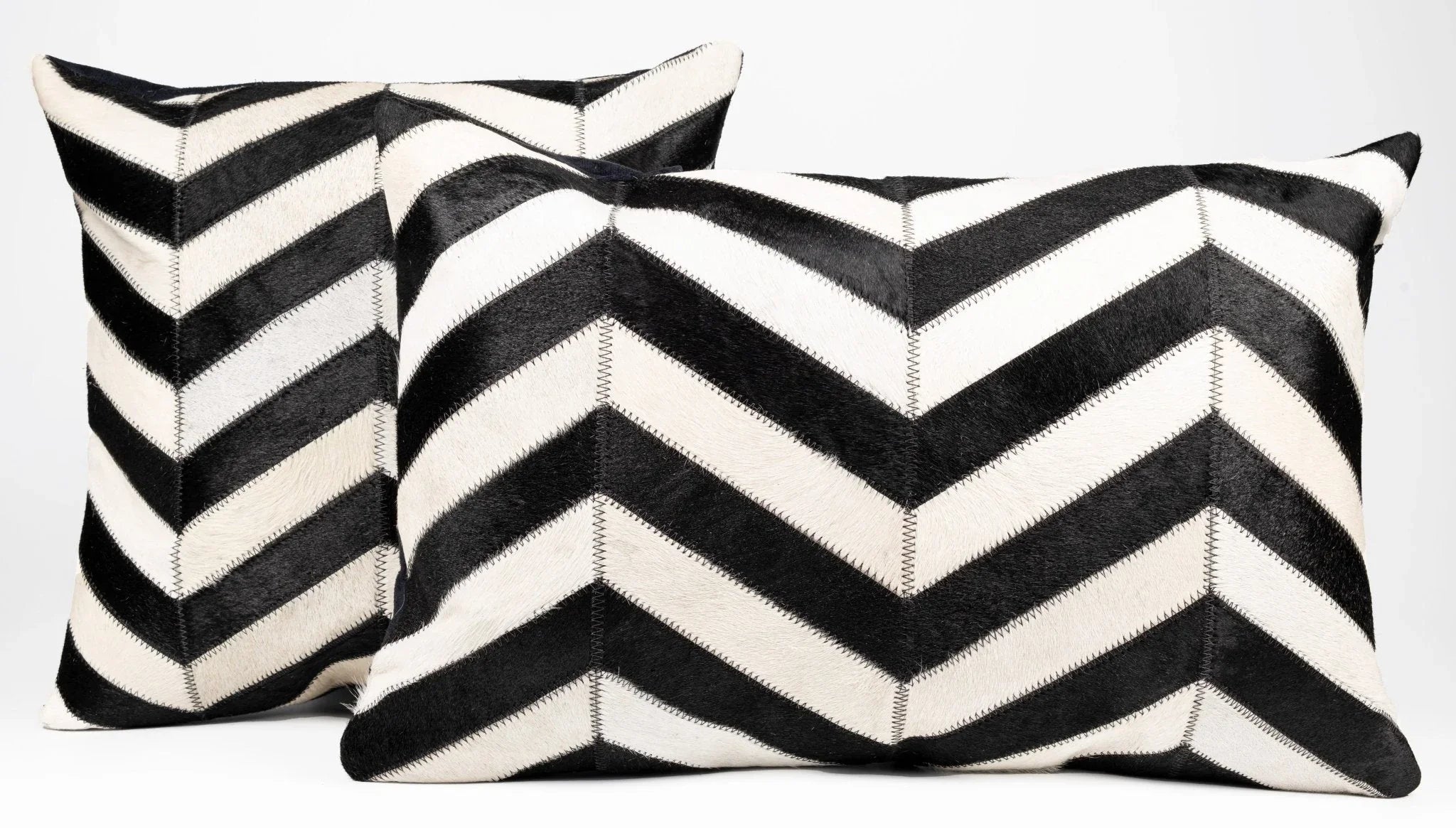 Canvello Genuine Cowhide Leather Decorative Throw Pillows - Handmade Patchwork Boho Accent Pillows for... - House Of Avana