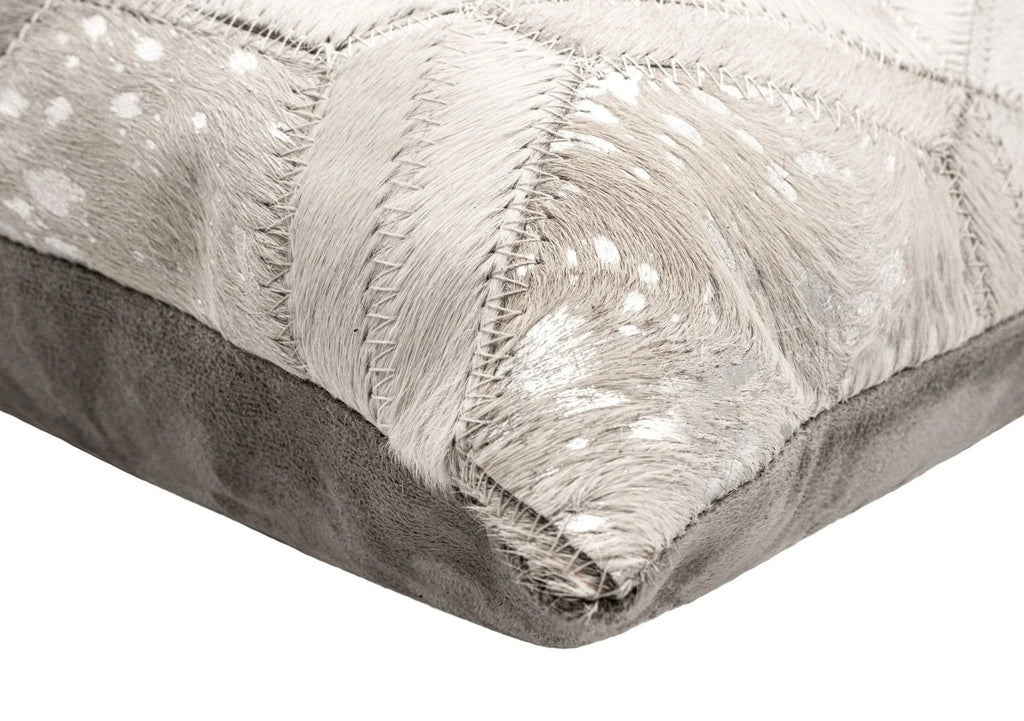 Canvello Genuine Cowhide Leather Decorative Throw Pillows - Handmade Patchwork Boho Accent Pillows for... - House Of Avana