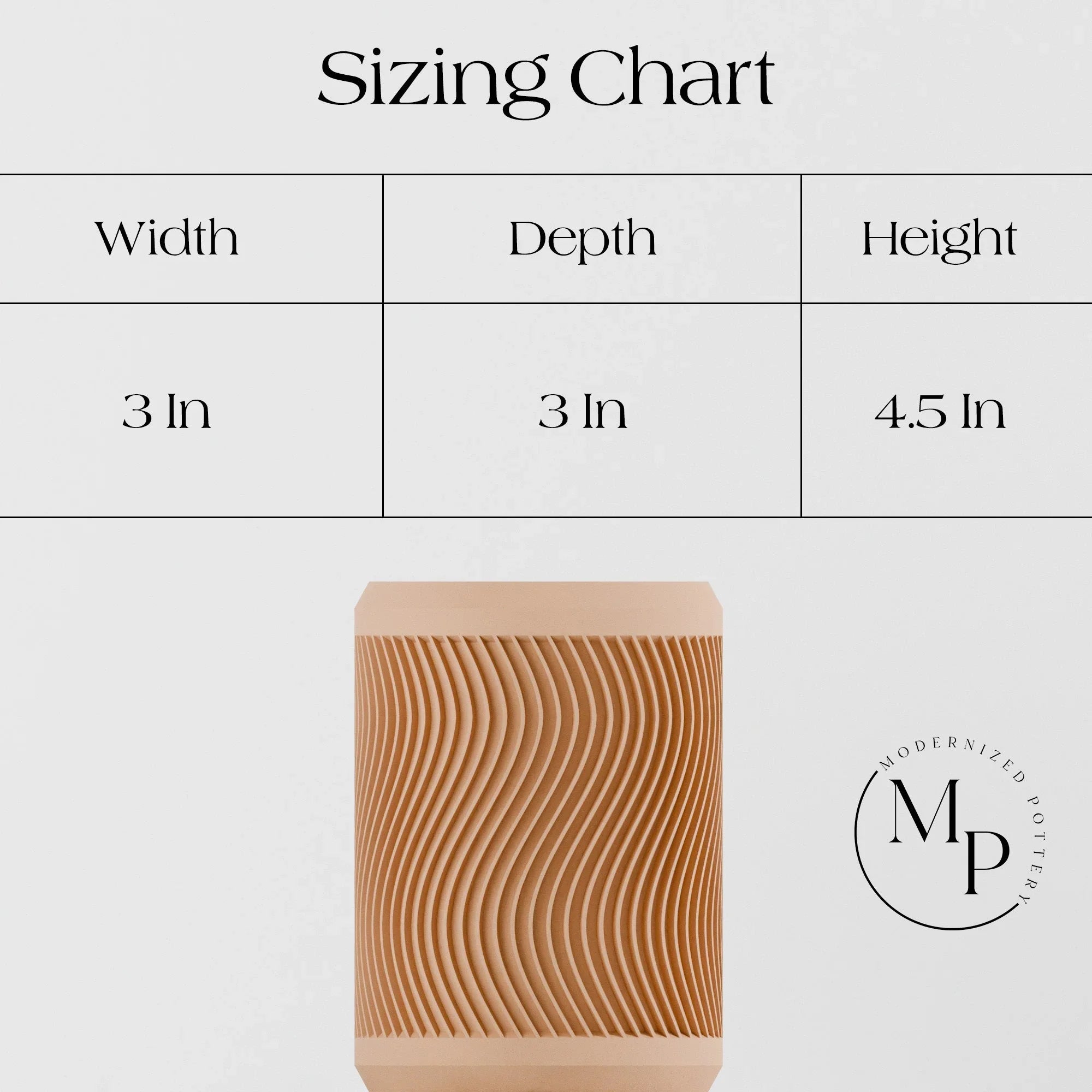 Tidal Pencil Holder Modernized Pottery