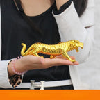 Tiger Ornament - Majestic Gold Detailed, side view - House Of Avana