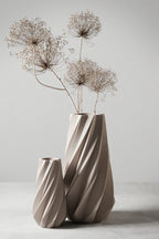 Timber Vase, front view - House Of Avana