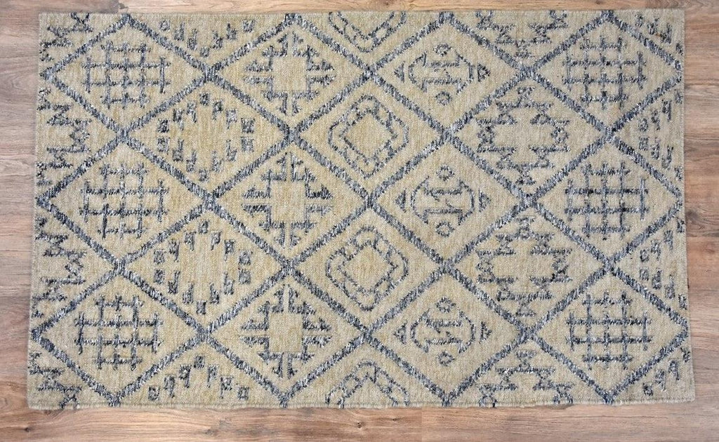 Timbergirl Kilim Craft Grey Wool Handmade Rug