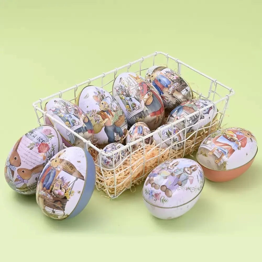 Tin Box - Reusable Metal Eggshell Style Small