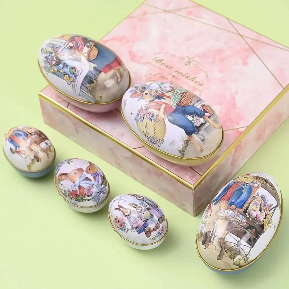 Tin Box - Reusable Metal Eggshell Style Small