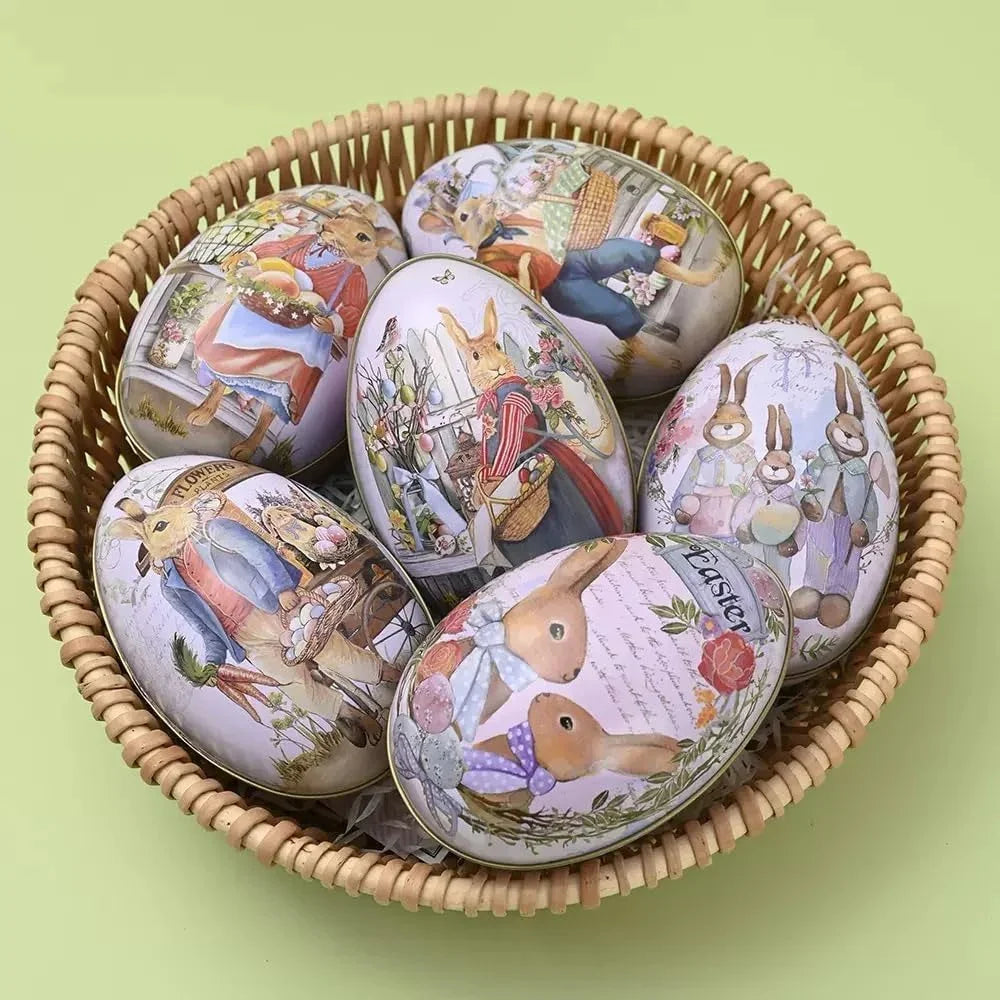 Tin Box - Reusable Metal Eggshell Style Small