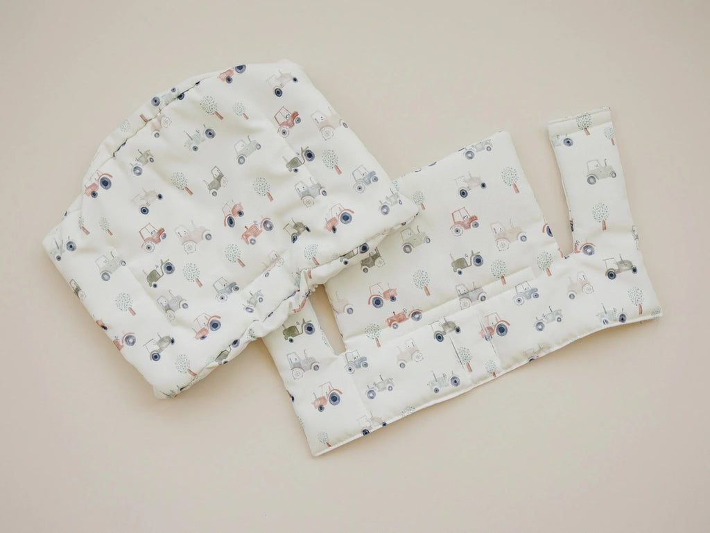 Tiny Tractors Cushion for the Stokke Tripp Trapp Highchair - Wipeable Cover - Baby Highchair Accessories