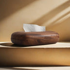 LEEAN Walnut Wood Tissue Box - Modern Minimalist Rectangular Design, Easy-to-Replace Premium Walnut Lid, Polished Finish, Suitable for Desktop, Bathroom, And Bedside Table Decor - Vintage Style Storage Box House Of Avana [[SKU:HOA-TIS-011]]