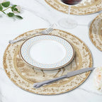 Toile Placemats - Round 15x15in Cotton Table Mats