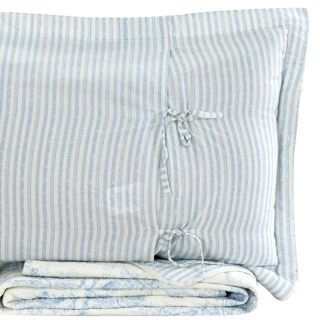 Toile Reversible Cotton Quilt Set Mélange Home