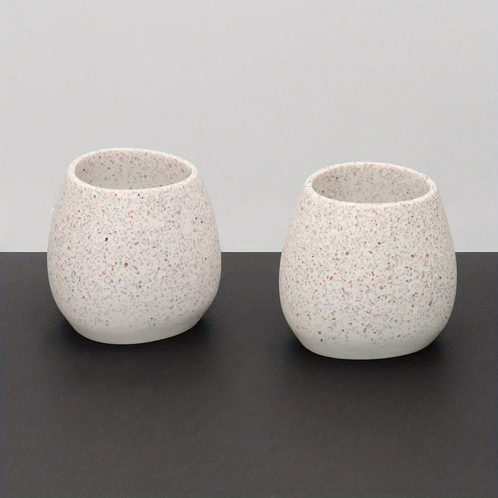 Toilet Rinse Cup - Ceramic White