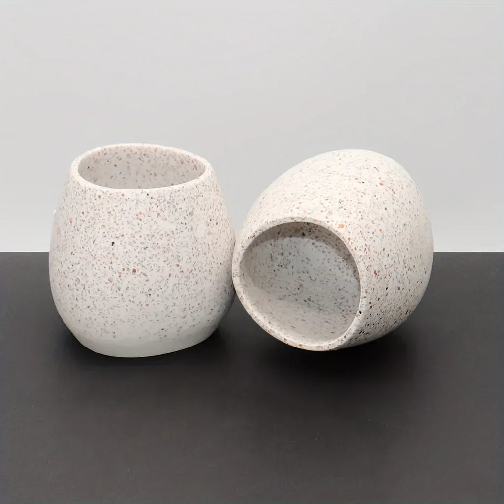 Toilet Rinse Cup - Ceramic White