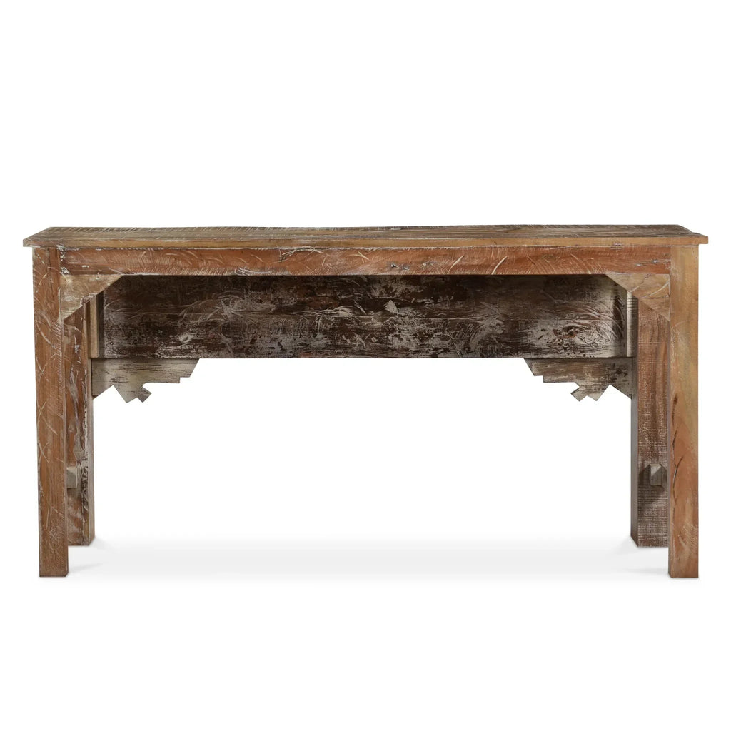 Tortoise Wooden Metal-Fitted Console