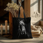 Tote Bag - Reusable Polyester Horse Print Large