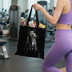 Tote Bag - Reusable Polyester Horse Print Large