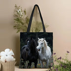 Tote - Reusable Cotton Black White