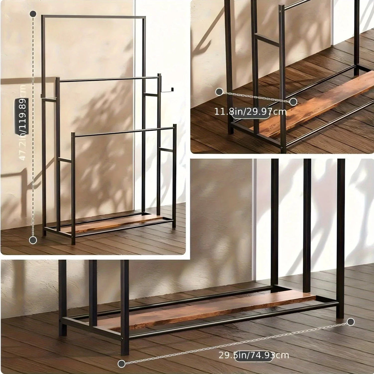 47.2 Inch Tall Free Standing Towel Racks Tier Pool Towel Rack Oversized Floor Bath Towel Drying Valet... - House Of Avana [[SKU:HOA-TWL-001]]