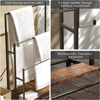 47.2 Inch Tall Free Standing Towel Racks Tier Pool Towel Rack Oversized Floor Bath Towel Drying Valet... - House Of Avana [[SKU:HOA-TWL-001]]