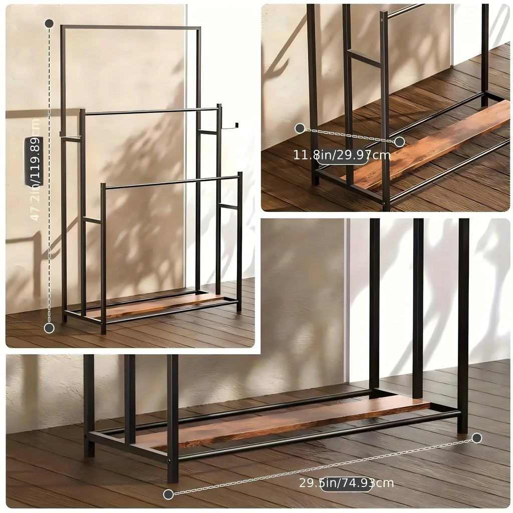 47.2 Inch Tall Free Standing Towel Racks Tier Pool Towel Rack Oversized Floor Bath Towel Drying Valet... - House Of Avana [[SKU:HOA-TWL-001]]