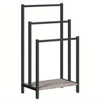 Black, Greige and Black, Rustic Brown and Black, Free Standing Towel Rack, Tier Blanket Rack, Blanket... - House Of Avana