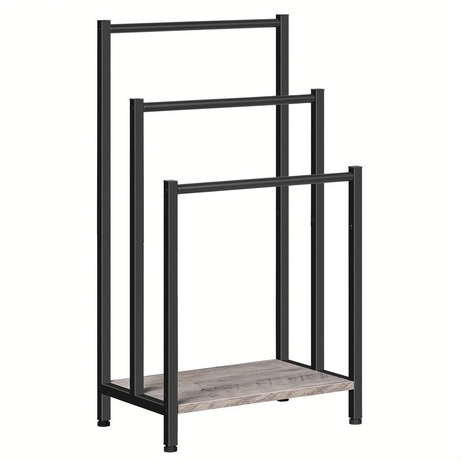 Black, Greige and Black, Rustic Brown and Black, Free Standing Towel Rack, Tier Blanket Rack, Blanket... - House Of Avana