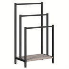 Black, Greige and Black, Rustic Brown and Black, Free Standing Towel Rack, Tier Blanket Rack, Blanket... - House Of Avana [[SKU:HOA-TWL-002]]