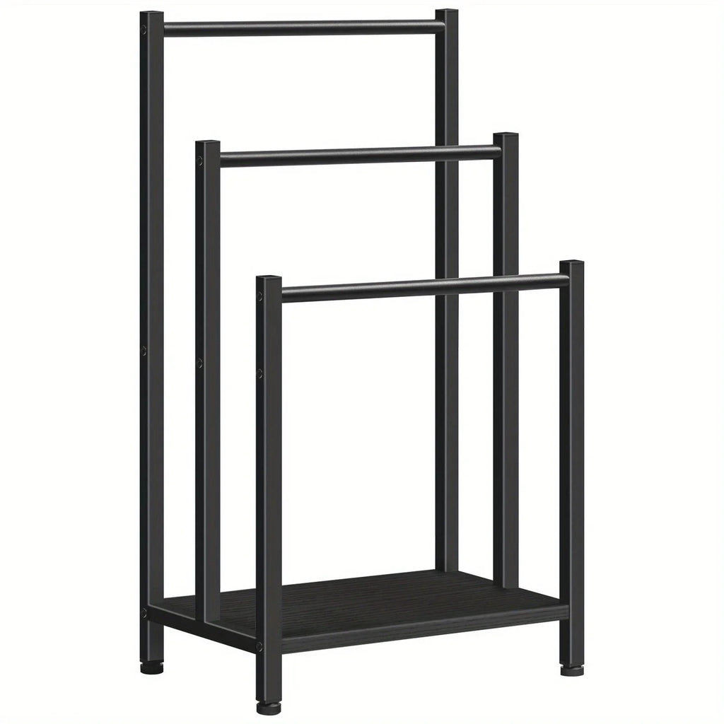 Black, Greige and Black, Rustic Brown and Black, Free Standing Towel Rack, Tier Blanket Rack, Blanket... - House Of Avana