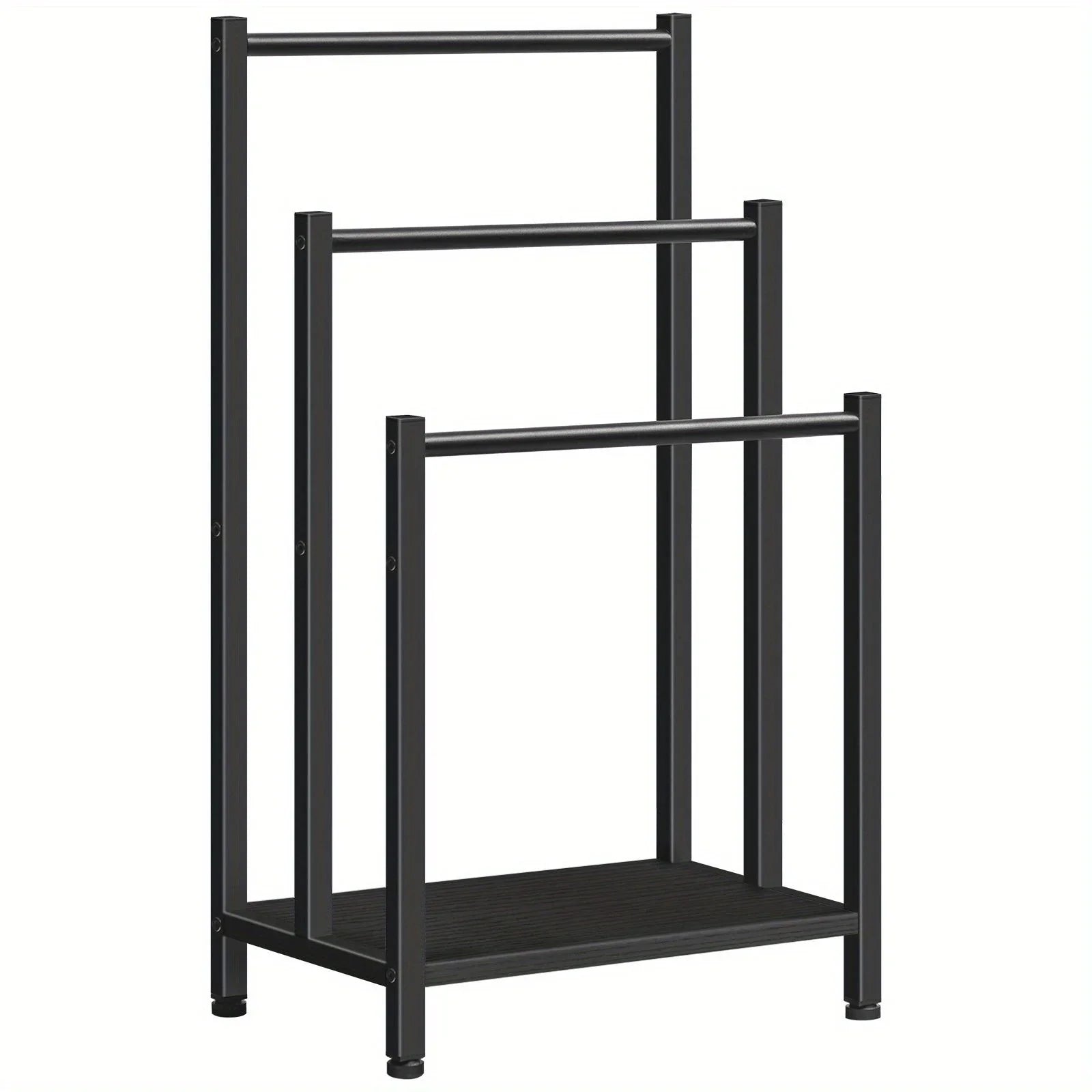 Black, Greige and Black, Rustic Brown and Black, Free Standing Towel Rack, Tier Blanket Rack, Blanket... - House Of Avana