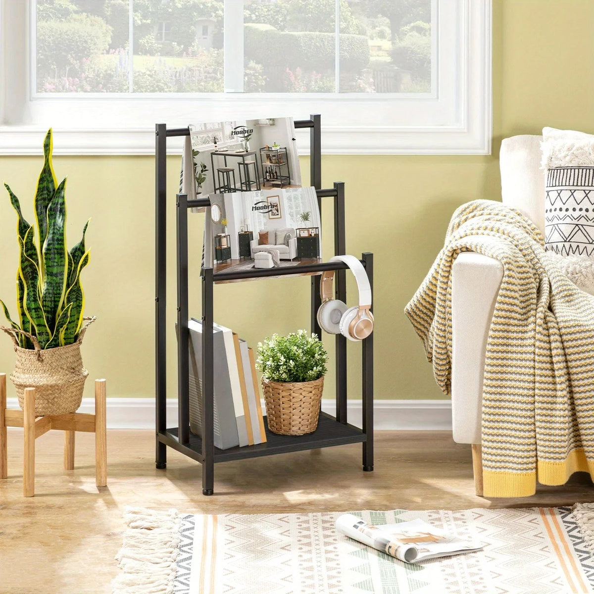Black, Greige and Black, Rustic Brown and Black, Free Standing Towel Rack, Tier Blanket Rack, Blanket... - House Of Avana [[SKU:HOA-TWL-002]]