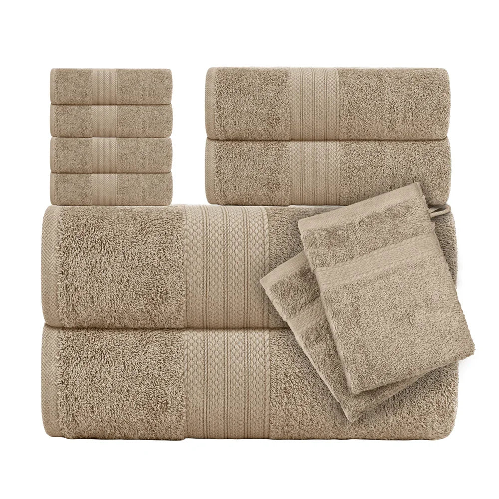 S Luxury Towel Set Towel Bale Set 100% Cotton Ring Spun Cotton Highly Absorbent Towels Ideal for... - House Of Avana [[SKU:HOA-TWL-400-A]]