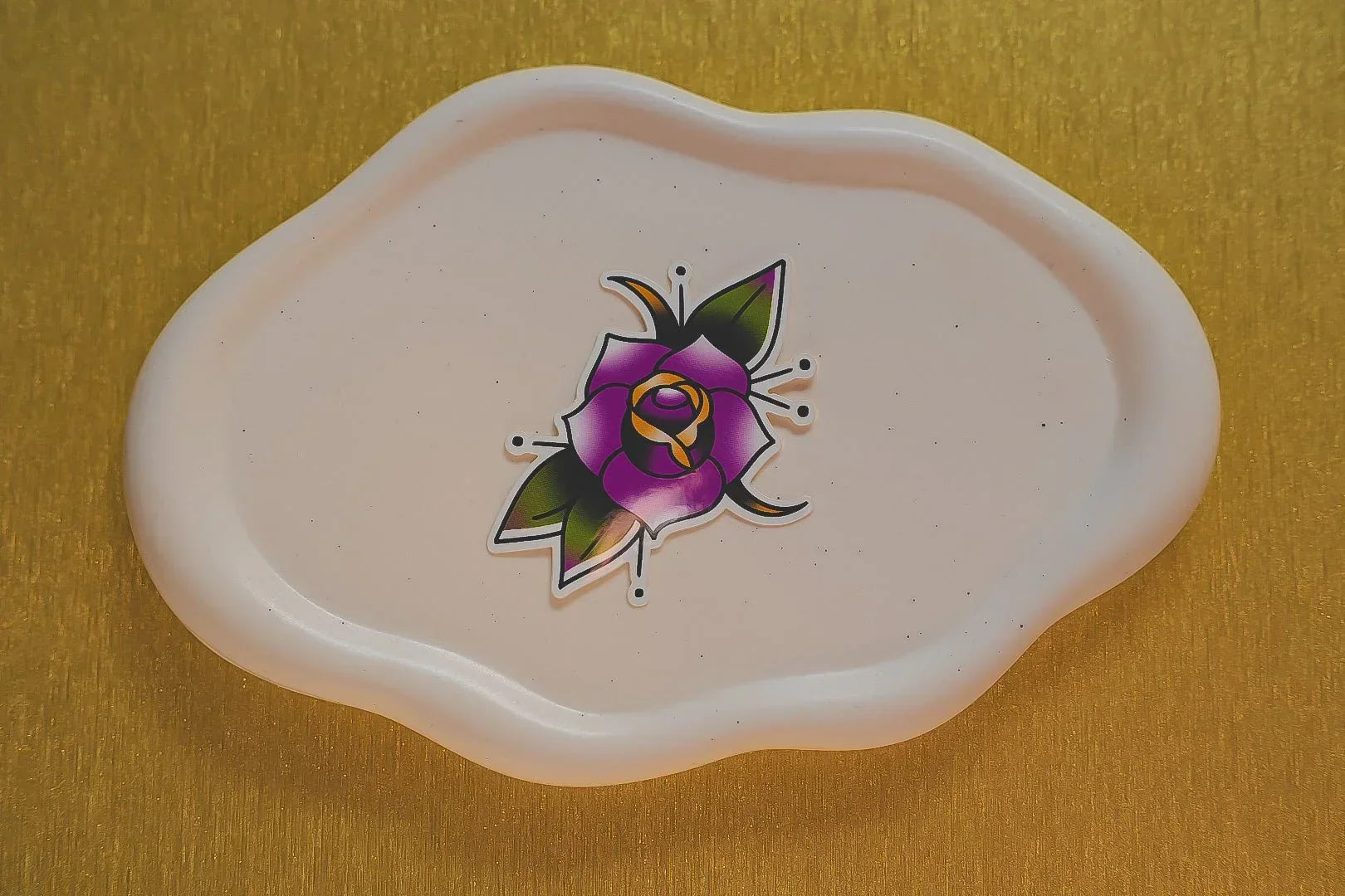 Traditional Rose Sticker- Purple Bizaanide'ewin