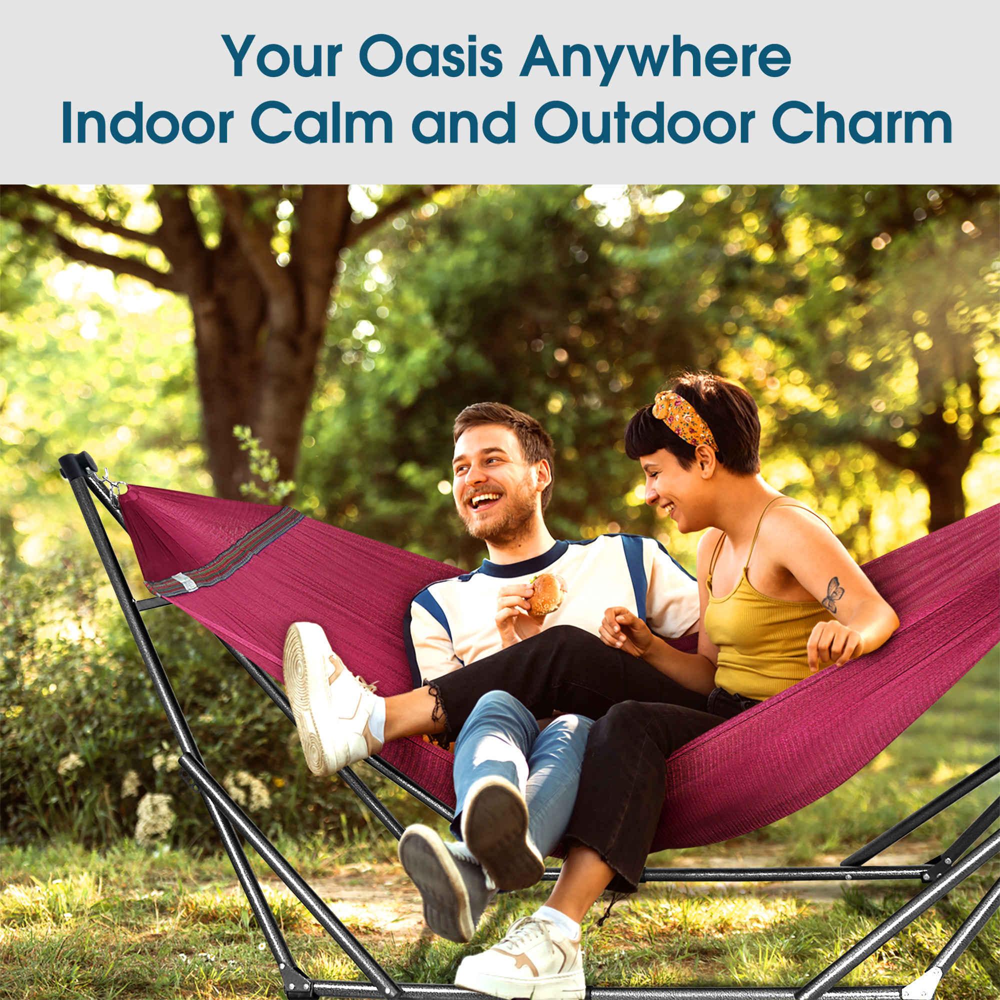 Tranquillo Original Collapsible Hammock with Stand for Ultimate Relaxation