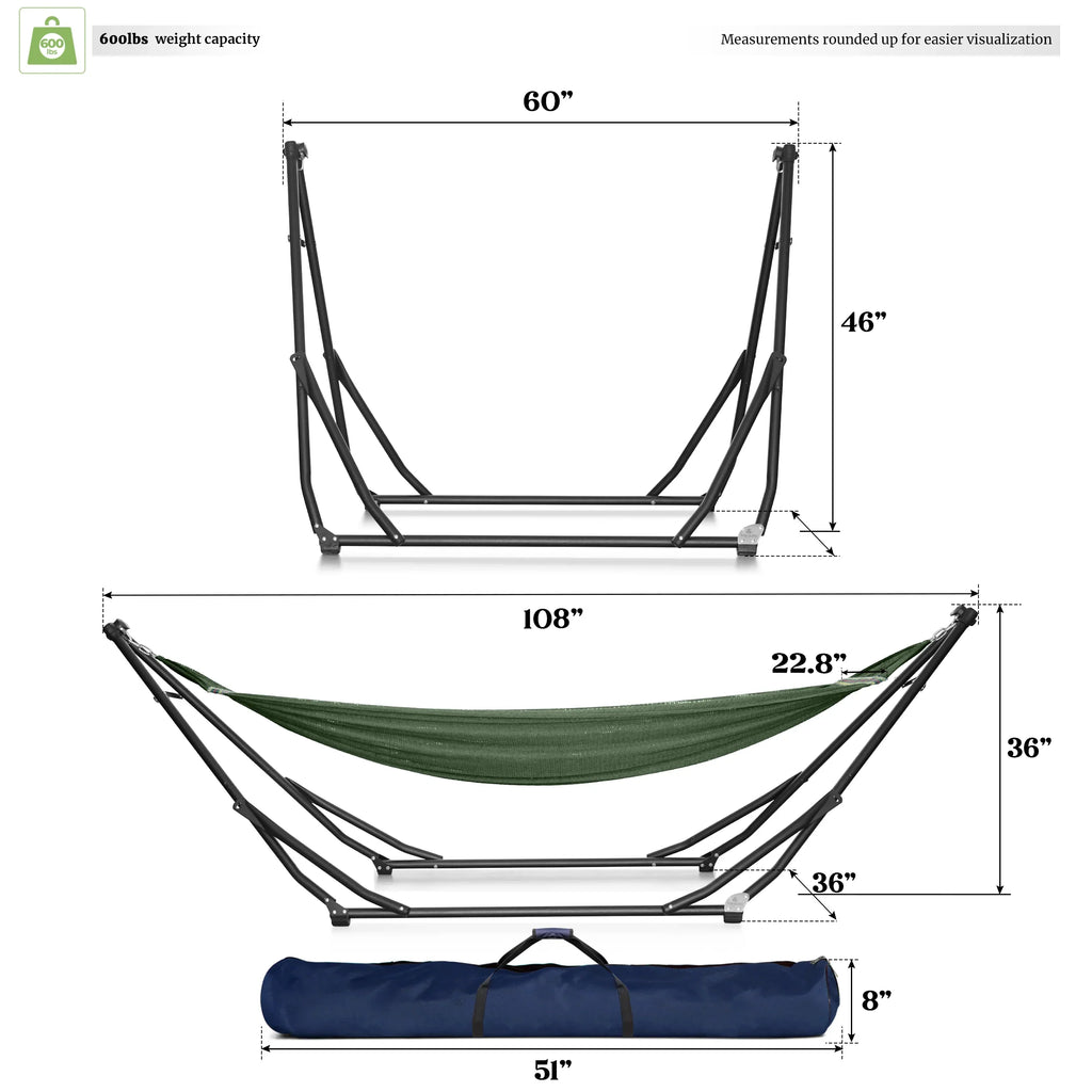 Tranquillo UniGen Transforming Hammock Stand for Ultimate Relaxation