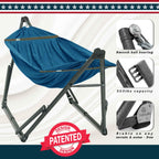 Tranquillo Uniki Canvas Hammock with Stand for Ultimate Relaxation