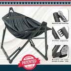Tranquillo Uniki Canvas Hammock with Stand for Ultimate Relaxation