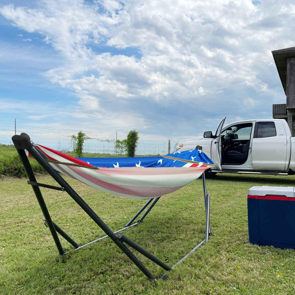 Tranquillo Uniki Canvas Hammock with Stand for Ultimate Relaxation
