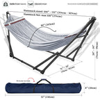 Tranquillo Universal Hammock with Medium Size Stands for Ultimate Relaxation - Ideal Universal Hammock Stands - Medium Size